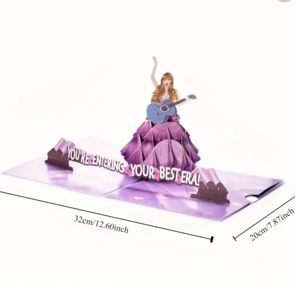 Taylor Swift Birthday Card Pop Up Design Eras - Picture 2 of 4